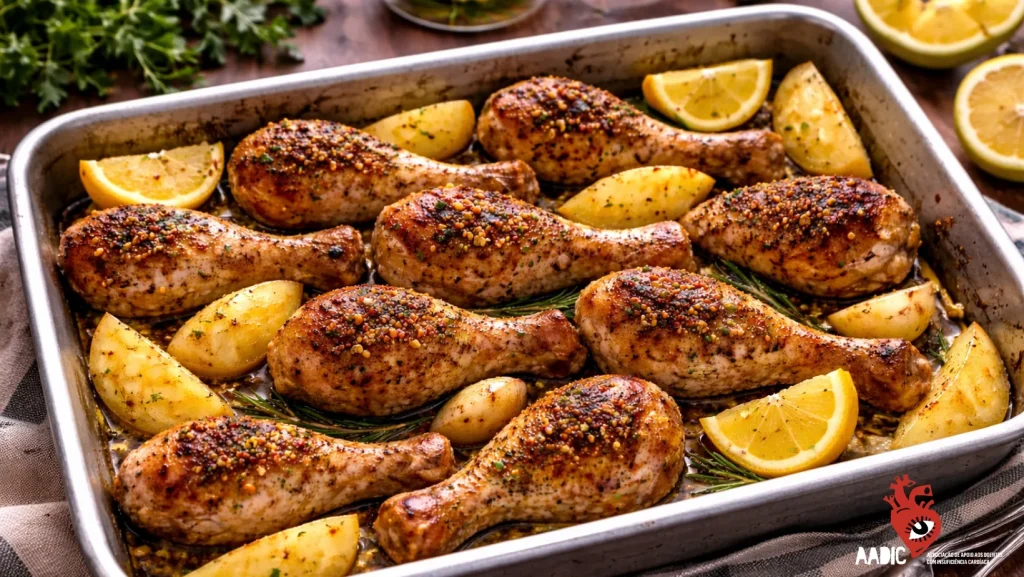 Receita Coxas de frango com limão no forno
