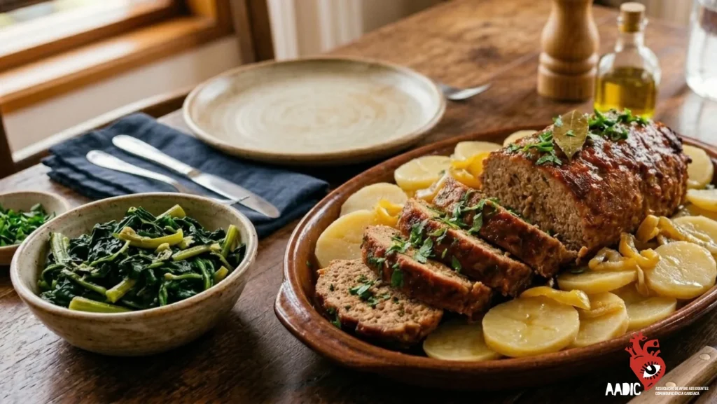 AADIC receita Rolo de carne com batata dourada